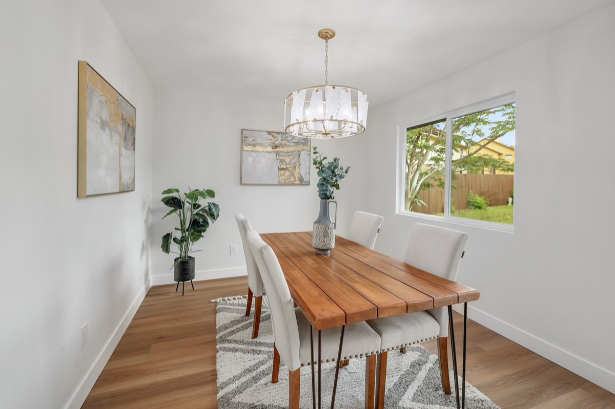 Renovated dining area